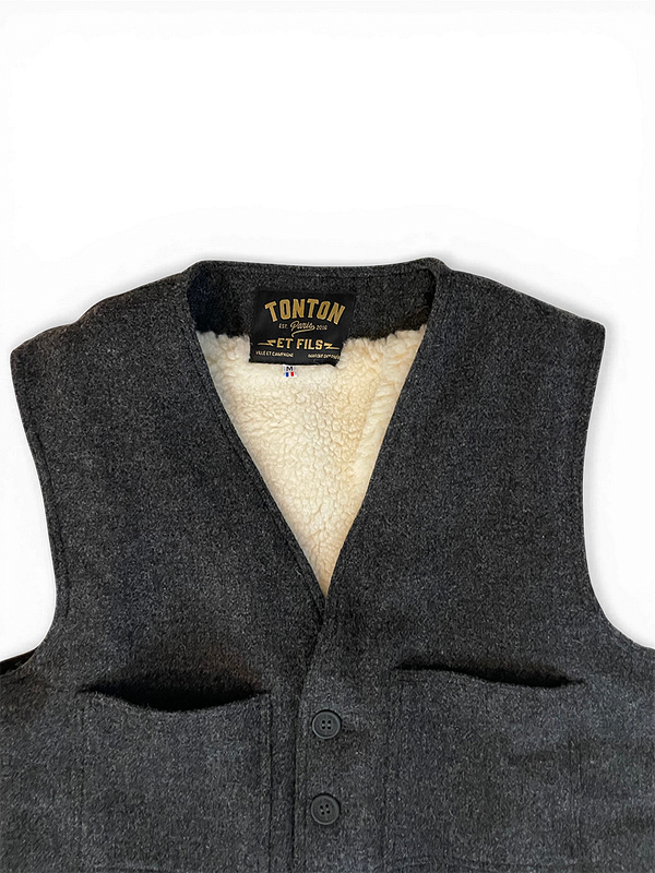Le gilet « Jeannot » en laine doublure laine