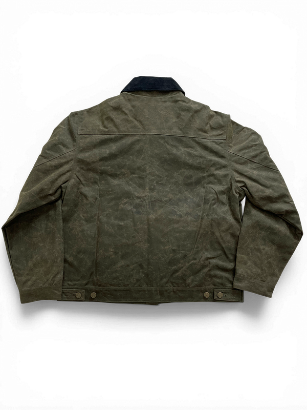 Le blouson «Monterey II » canvas waxé kaki et doublure polycoton