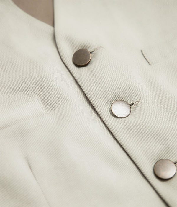 Die steinerne Jeansjacke „Auguste“ (5 Knöpfe)