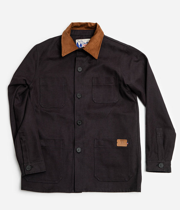 Tonton et Fils - La veste homme «Besogne» canvas marine fabriquée en France - Vue générale