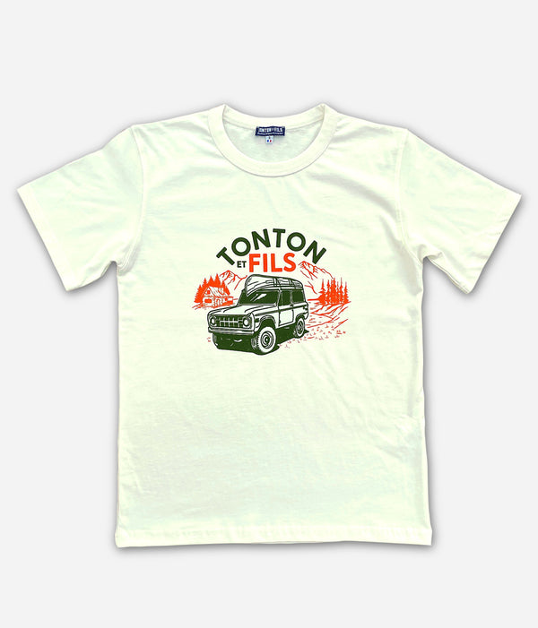 Das T-Shirt „Bronco“ Ecru