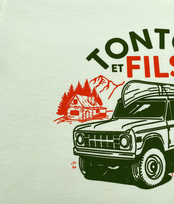 Das T-Shirt „Bronco“ Ecru