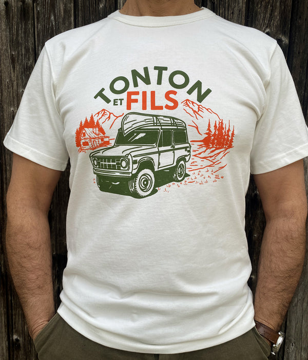 Das T-Shirt „Bronco“ Ecru