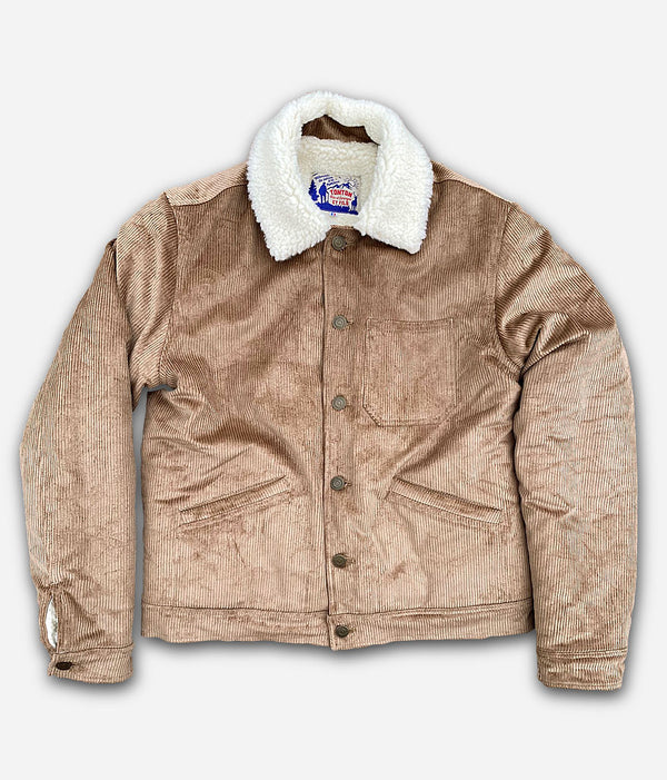 Die braune Samtjacke „Monterey“, gefüttert mit Wolle
