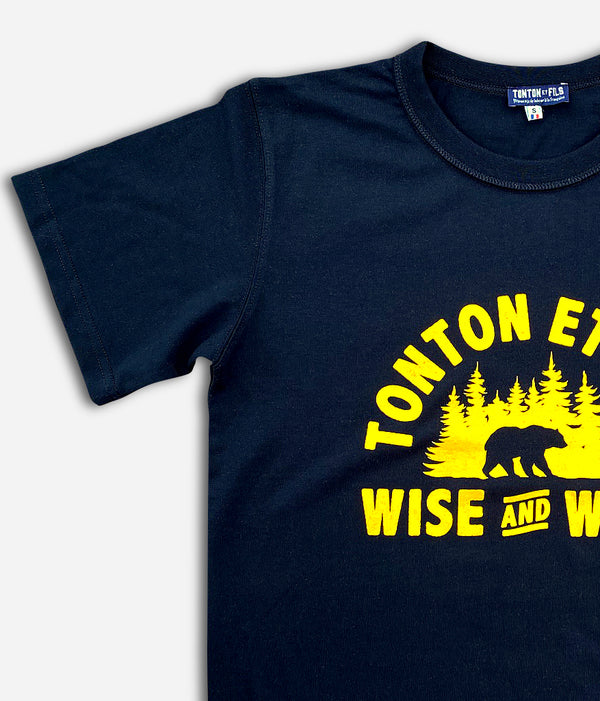 Das marineblaue „Wild&amp;Wise“-T-Shirt