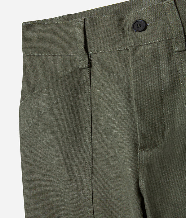 Hose „Arsène“ Aus gewaschenem Khaki-Canvas