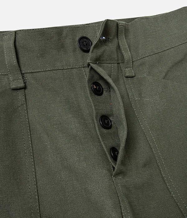 Hose „Arsène“ Aus gewaschenem Khaki-Canvas