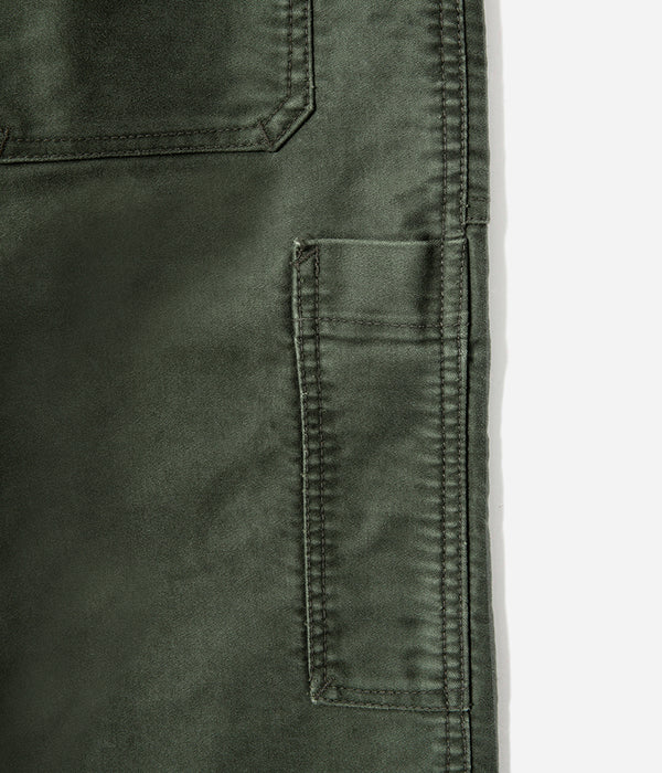 Le pantalon «Arsène Belleville » Moleskine kaki