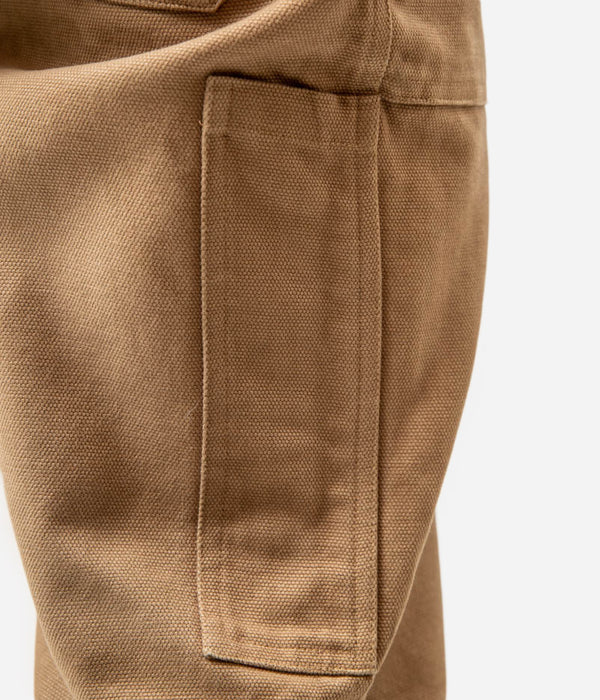 Tonton et Fils - Le pantalon homme « Arsène » canvas tan - Fabriqué en France - Vue d'une jambe