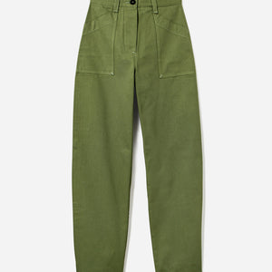 Tonton et Fils - Pantalon femme «Louv 001» vert de l'Ouvrière Moderne - Fabriqué en France -Vue générale